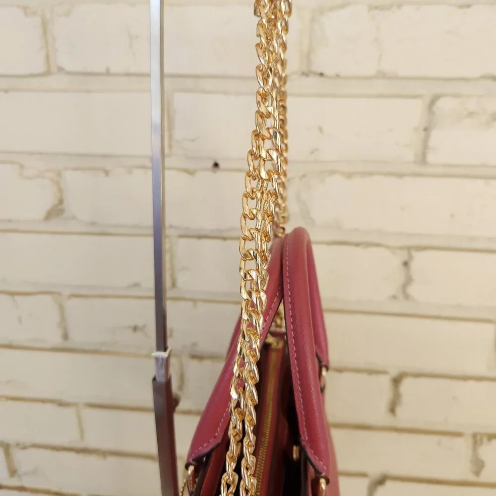 Like New Coach Sage Pink Leather Shoulder Bag Pure
